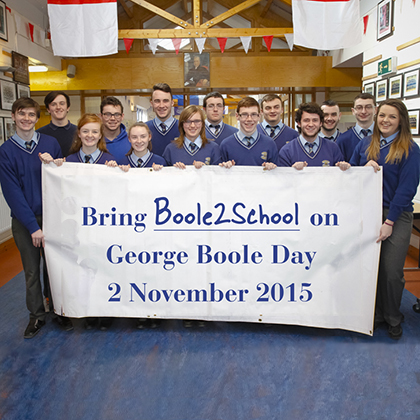 The students of Gaelcholáiste Mhuire, an Mhainistir Thuaidh, Corcaigh will be taking part in Boole2School on November 2, 2015